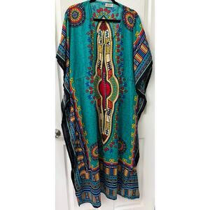 Shore Drive African style kaftan dashiki style prints boho one size see photos